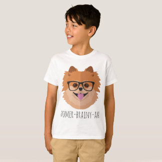 T-shirt Chien de Pomeranian en verres nerd |