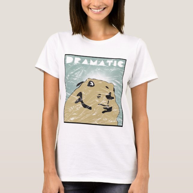 T-shirt chien de prairie dramatique (Devant)