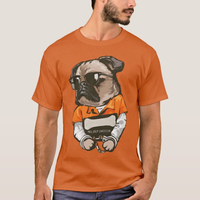 T-shirt chien de prison imma petite fille (Devant)