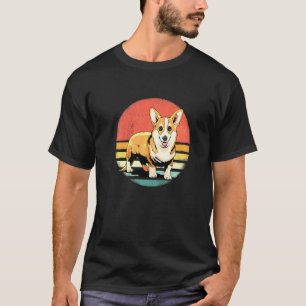 T-shirt Chien de race Corgi rétro vintage esprit animal an