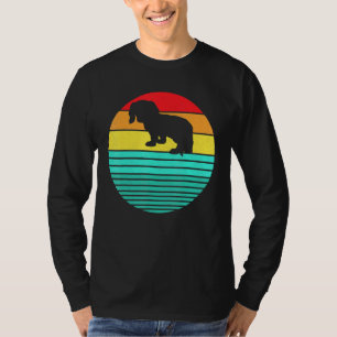 T-shirt Chien de race Dachshund vintage rétro années 80