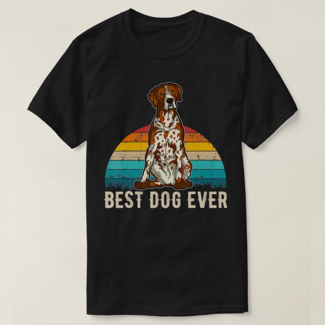 T-shirt Chien de race GSP de pointer à cheveux courts alle (Design devant)