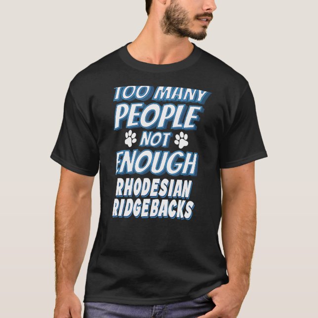 T-shirt Chien de race Rhodesian Ridgeback Antisocial (Devant)