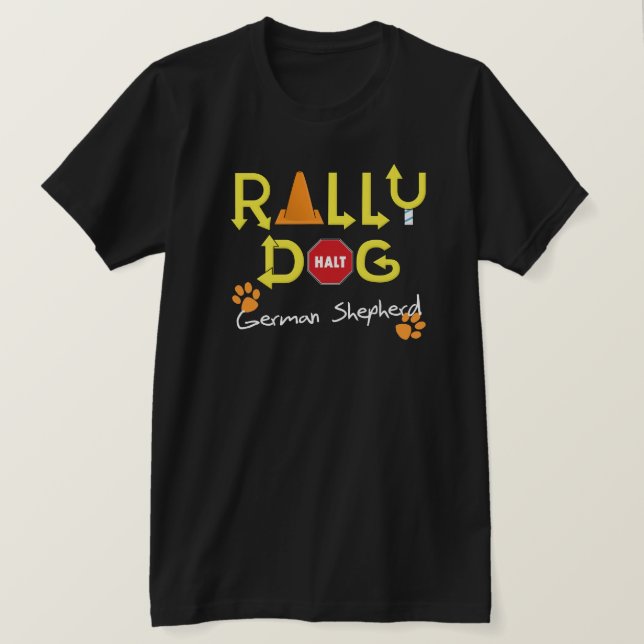 T-shirt Chien de rassemblement de berger allemand (Design devant)