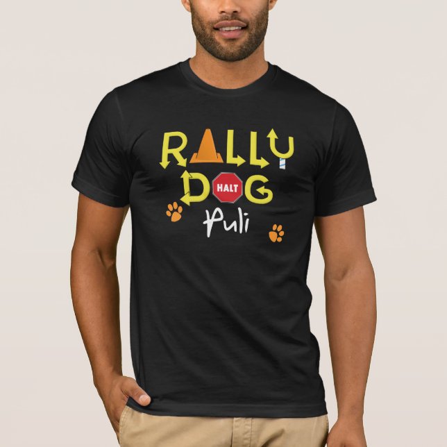 T-shirt Chien de rassemblement de Puli (Devant)