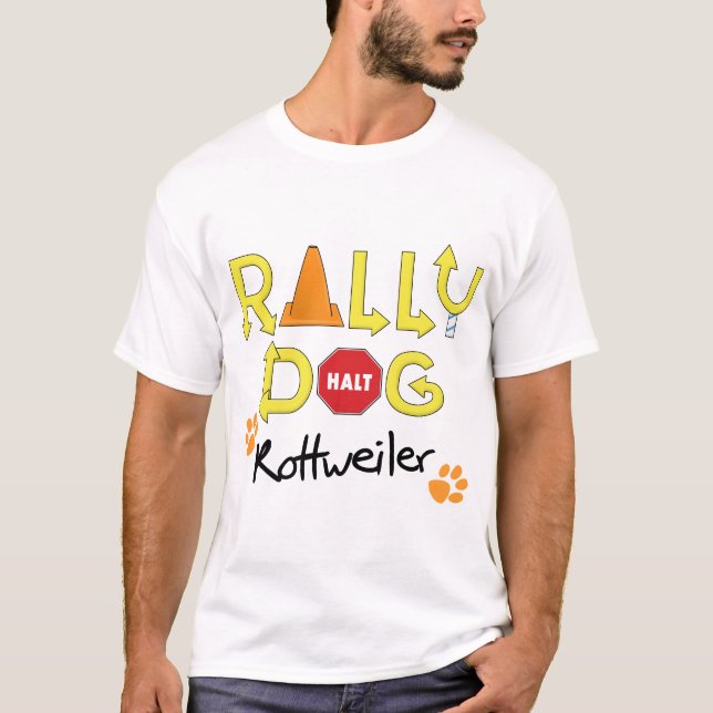 T-shirt Chien de rassemblement de rottweiler (Devant)