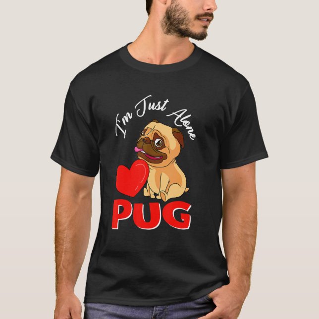 T-shirt Chien de Saint-Valentin seul pour femmes célibatai (Devant)