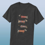 T-shirt Chien de saucisse Dachshund<br><div class="desc">Mignonne petite saucisse Dachshund ou des chiens édulcorés en laine. Parfait pour les amoureux de les chiens et les promeneurs de chiens.</div>