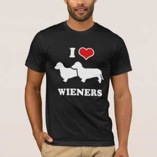 T-SHIRT CHIEN DE SAUCISSE : J'AIME DES SAUCISSES