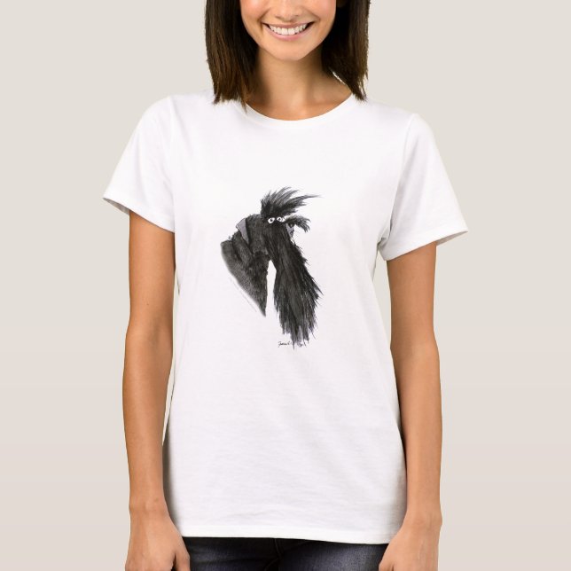 T-shirt Chien de Schnauzer, fernandes élégants (Devant)