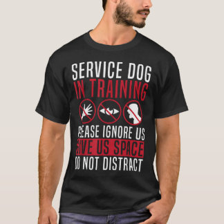 T-shirt Chien de Service en Formation Prière de Ne Pas