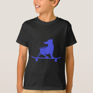 T-shirt Chien de skateboard drôle amateur de bouledogue fr