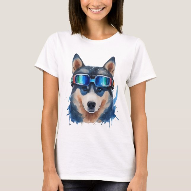 T-shirt Chien de ski (Devant)