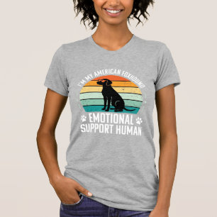 T-shirt Chien de soutien émotionnel humain Renard américai