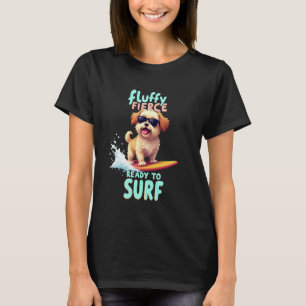 T-shirt Chien de surf Shih Tzu cool