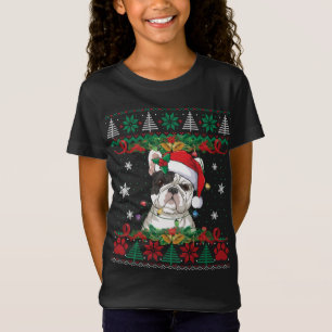 T-Shirt Chien de taule français Noël Père Noël Douille moc