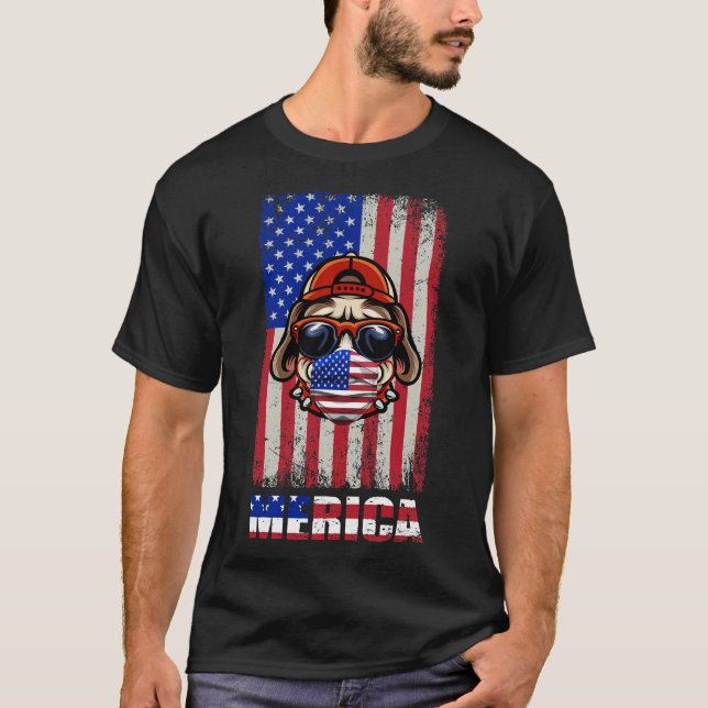 T-shirt Chien de taureau américain (Devant)