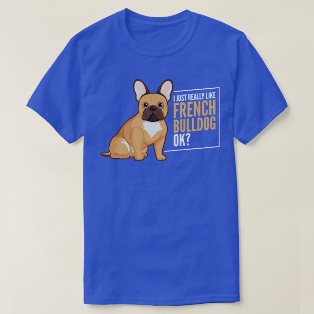 T-shirt Chien de taureau français 1 (Design devant)