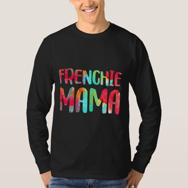 T-shirt Chien de taureau français Mama Gif (Devant)