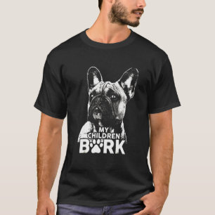 T-shirt Chien de taureau français Mes enfants Chien d'écor