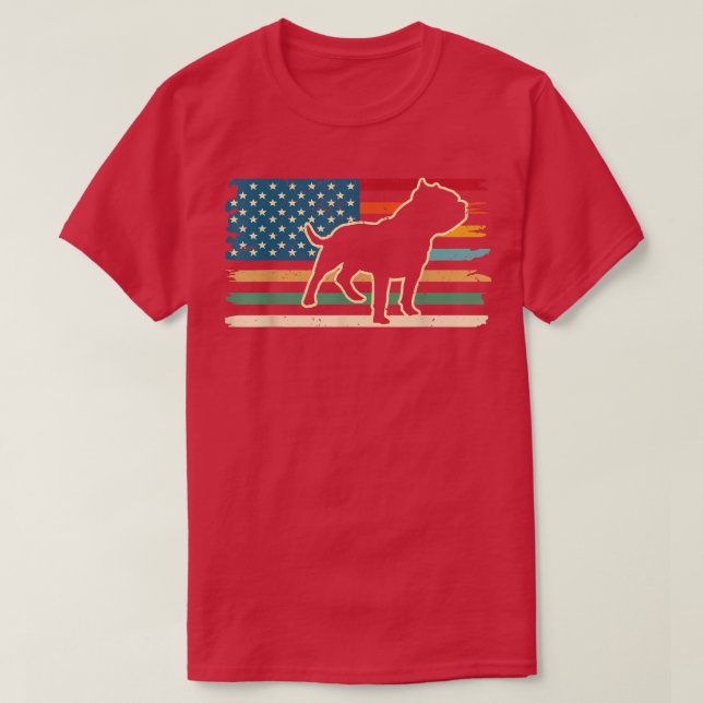 T-shirt Chien de taureaux ou de pitbulles propriétaire US  (Design devant)