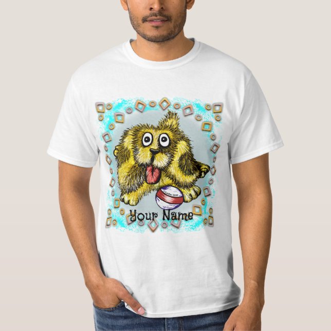 T-shirt Chien de temps de jeu (Devant)