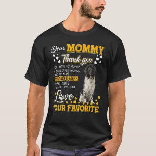 T-shirt Chien De Terre-Neuve Cher Merci Maman D'Être Mon