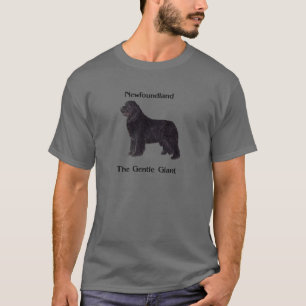 T-shirt Chien de Terre-Neuve le géant doux