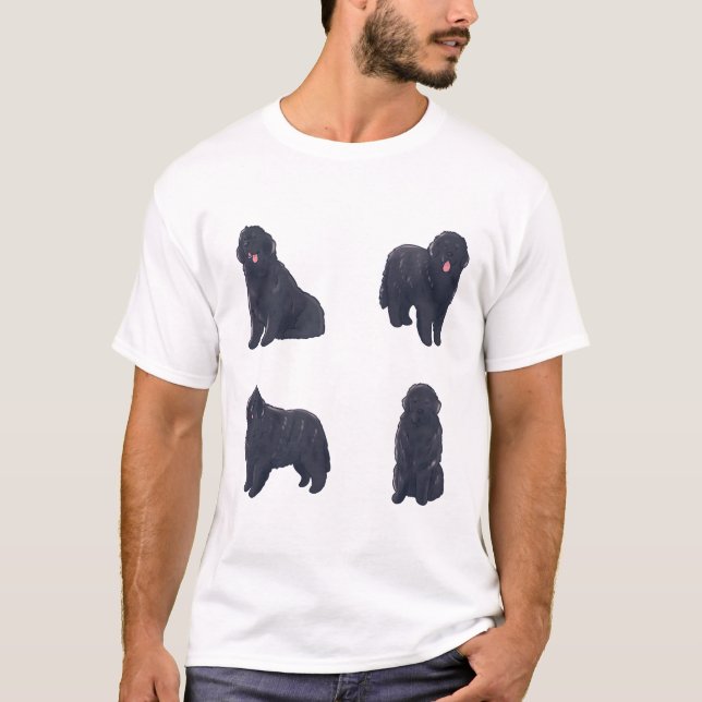 T-shirt Chien de Terre-Neuve Magic (Devant)
