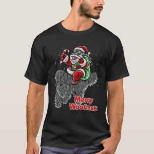T-shirt Chien de Terre-Neuve Père Noël Casquette Joyeux No