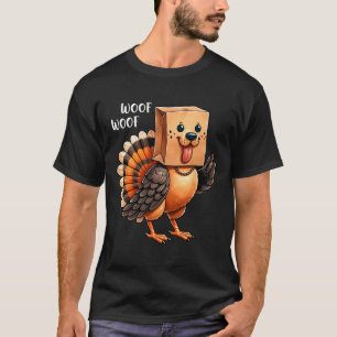 T-shirt Chien de Thanksgiving Chien Drôle Woof Thanksgivin