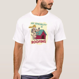T-shirt Chien de toiture