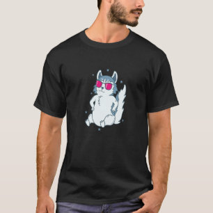 T-shirt chien de traîneau Husky cool Neige Nez