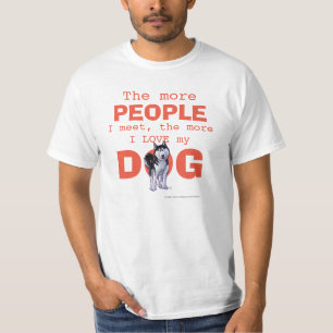 T-shirt Chien de traîneau plus les personnes, chien