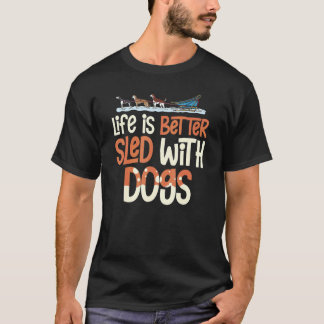 T-shirt Chien de traîneau Racing Chiens de mushing Chien d