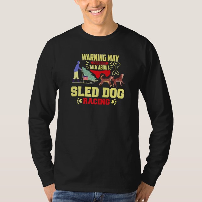 T-shirt Chien de traîneau Racing Chiens de mushing Chien d (Devant)