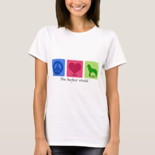 T-shirt Chien de traîneau sibérien d'amour de paix