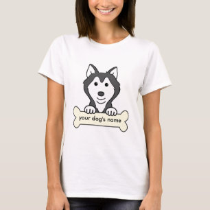T-shirt Chien de traîneau sibérien personnalisé
