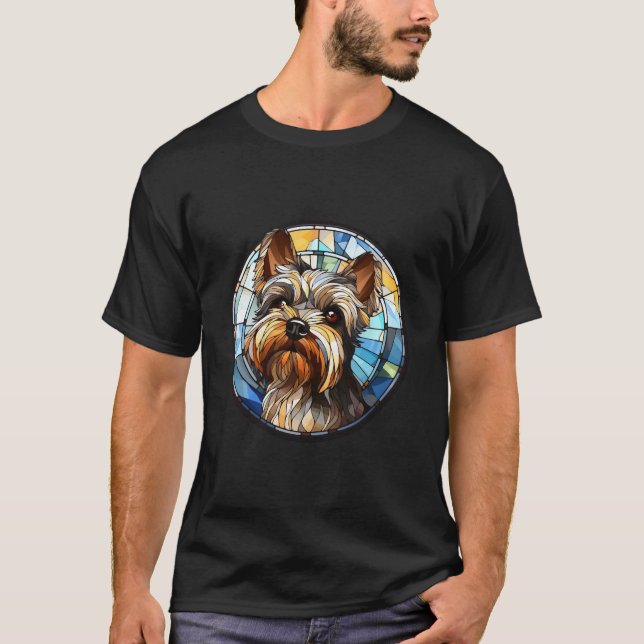 T-shirt Chien de verre doux Yorkshire Terrier (Devant)