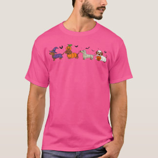 T-shirt Chien de Vienne Sorcière Joyeux Halloween Chien de