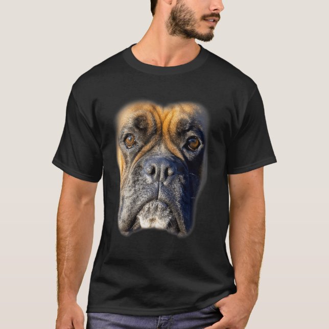 T-shirt Chien de visage de la boîte animale (Devant)