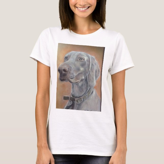 T-shirt Chien de Weimaraner (Devant)