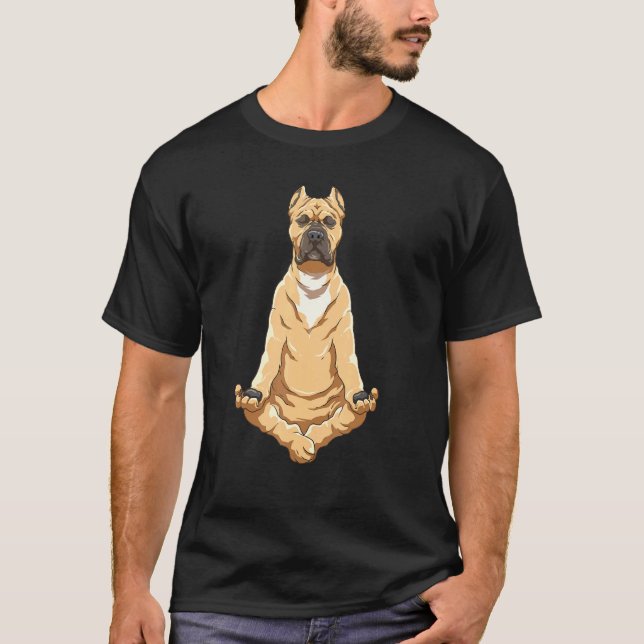 T-shirt Chien de Yoga Cane Corso (Devant)