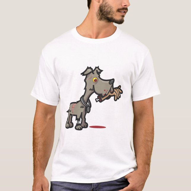 T-shirt Chien de zombi (Devant)