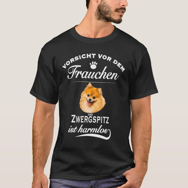 T-shirt Chien de Zwergspitz Pomeranian (Devant)