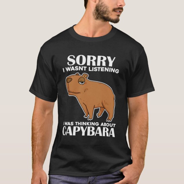 T-shirt Chien d'eau de Capibara disant (Devant)