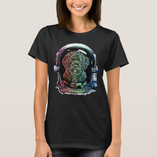 T-shirt Chien d'eau portugais astronaute chien