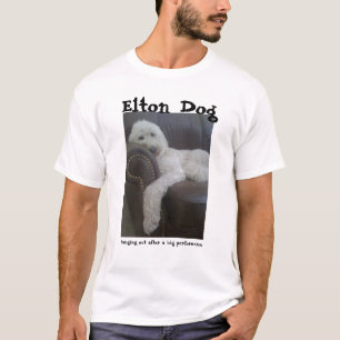 T-shirt Chien d'Elton : Traîner