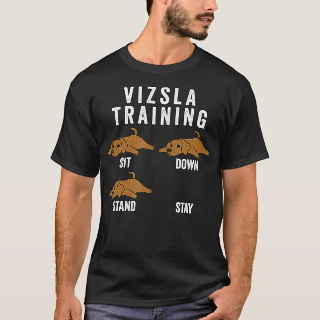 T-shirt Chien d'entraînement Vizsla (Devant)