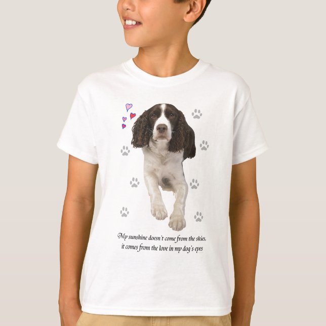 T-shirt Chien d'épagneul de springer anglais (Devant)
